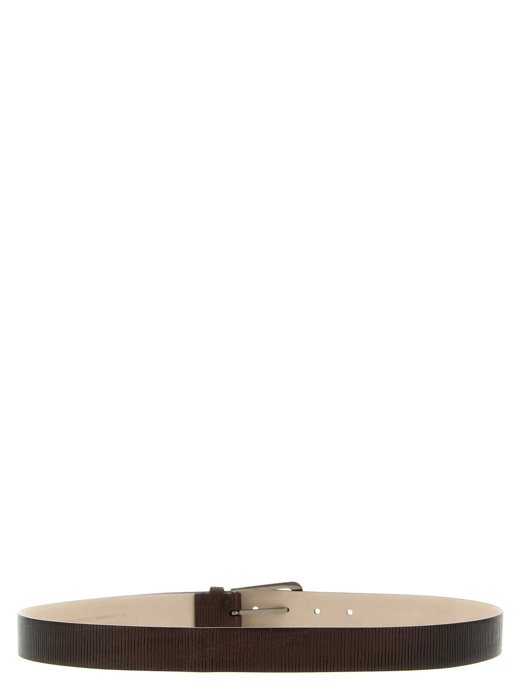 Brunello Cucinelli Brown Leather Regular Belt