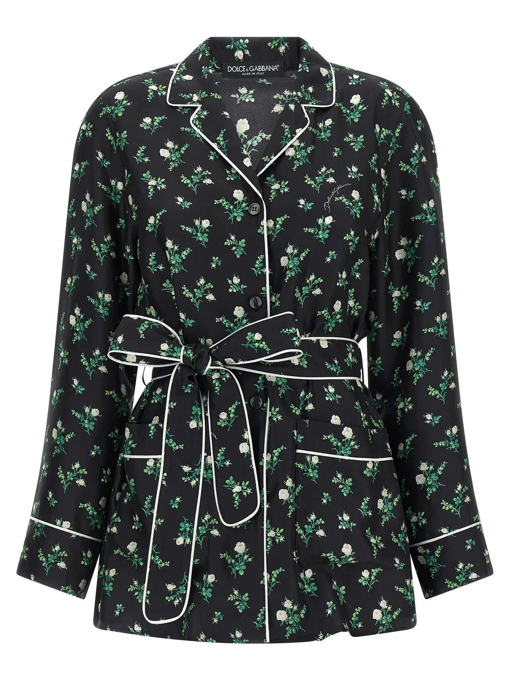 Dolce & Gabbana Black Silk Blouse