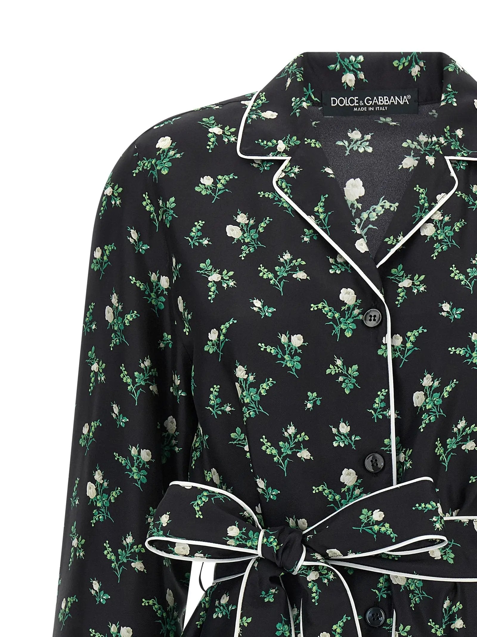 Dolce & Gabbana Black Silk Blouse