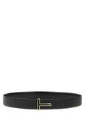 Tom Ford Black Calfskin Regular Belt