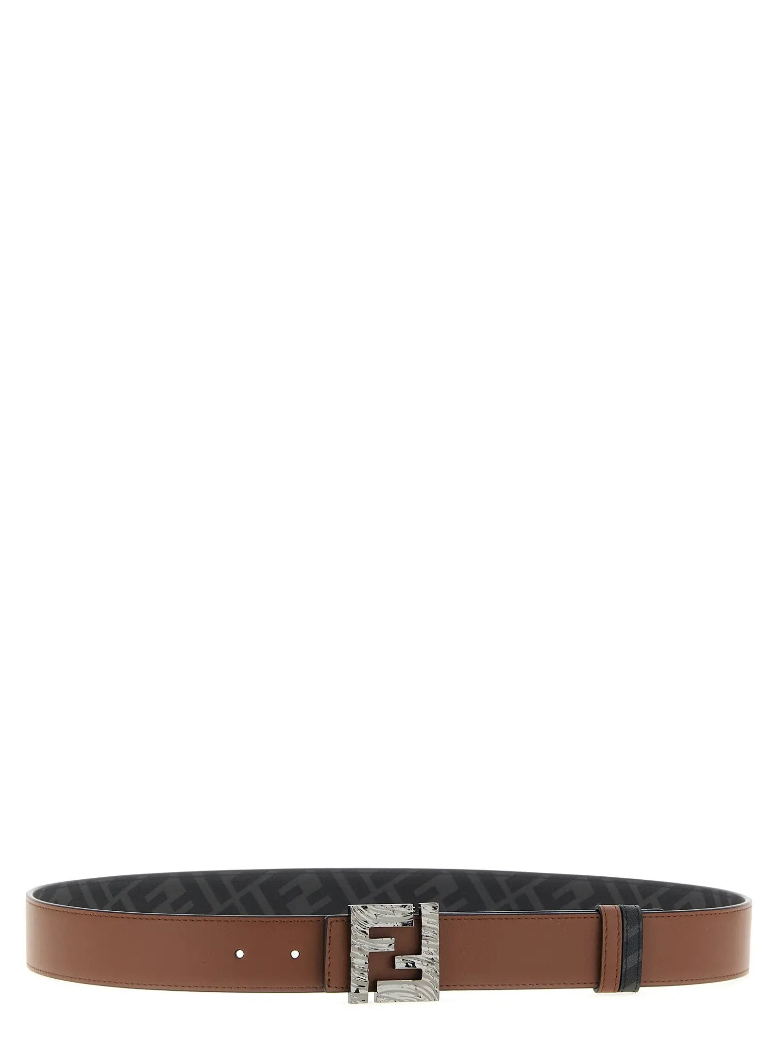 Fendi Multicolor Calfskin Leather Belt