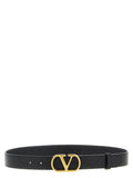 Valentino Garavani Black Calfskin Regular Belt