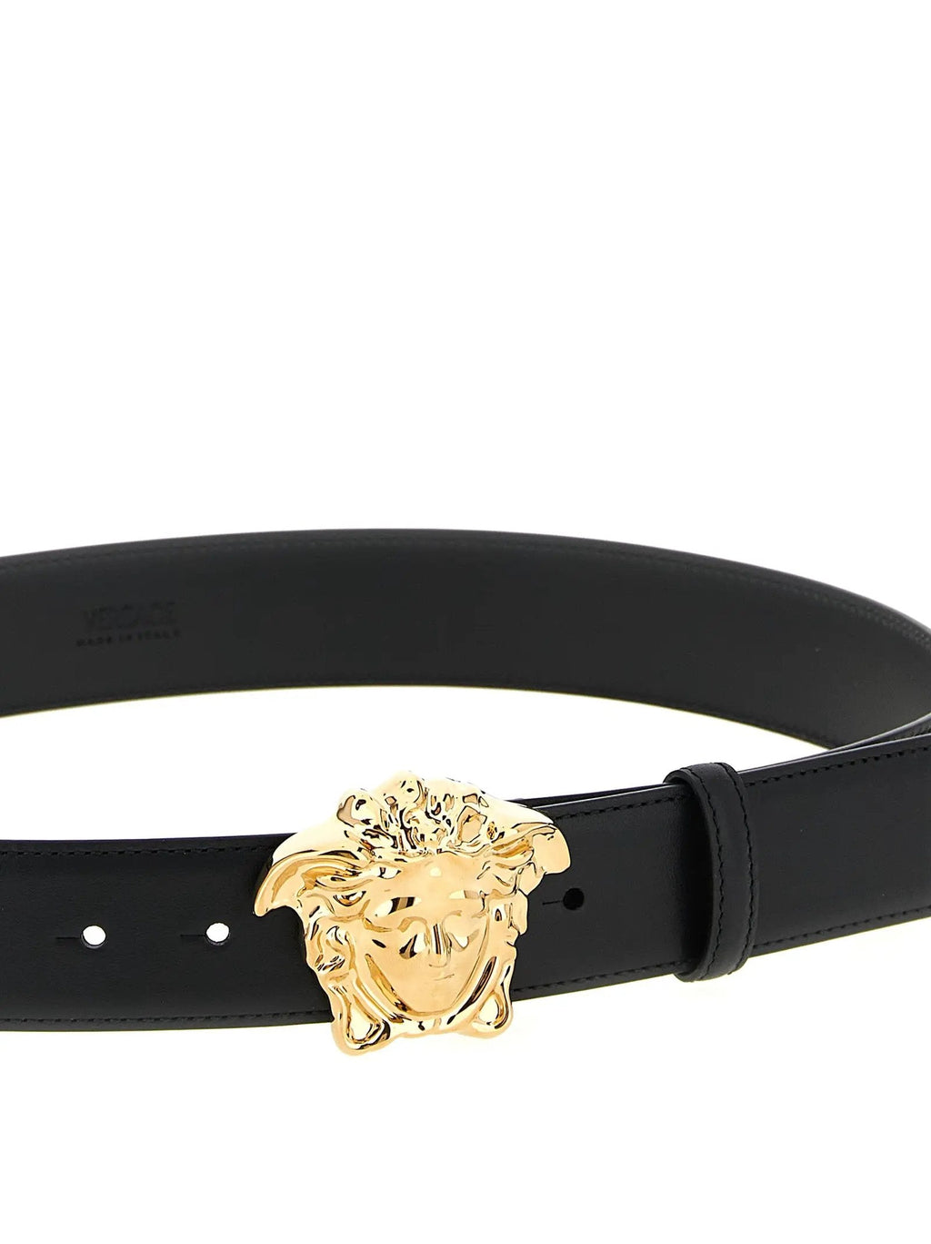 Versace Black Calfskin Regular Belt