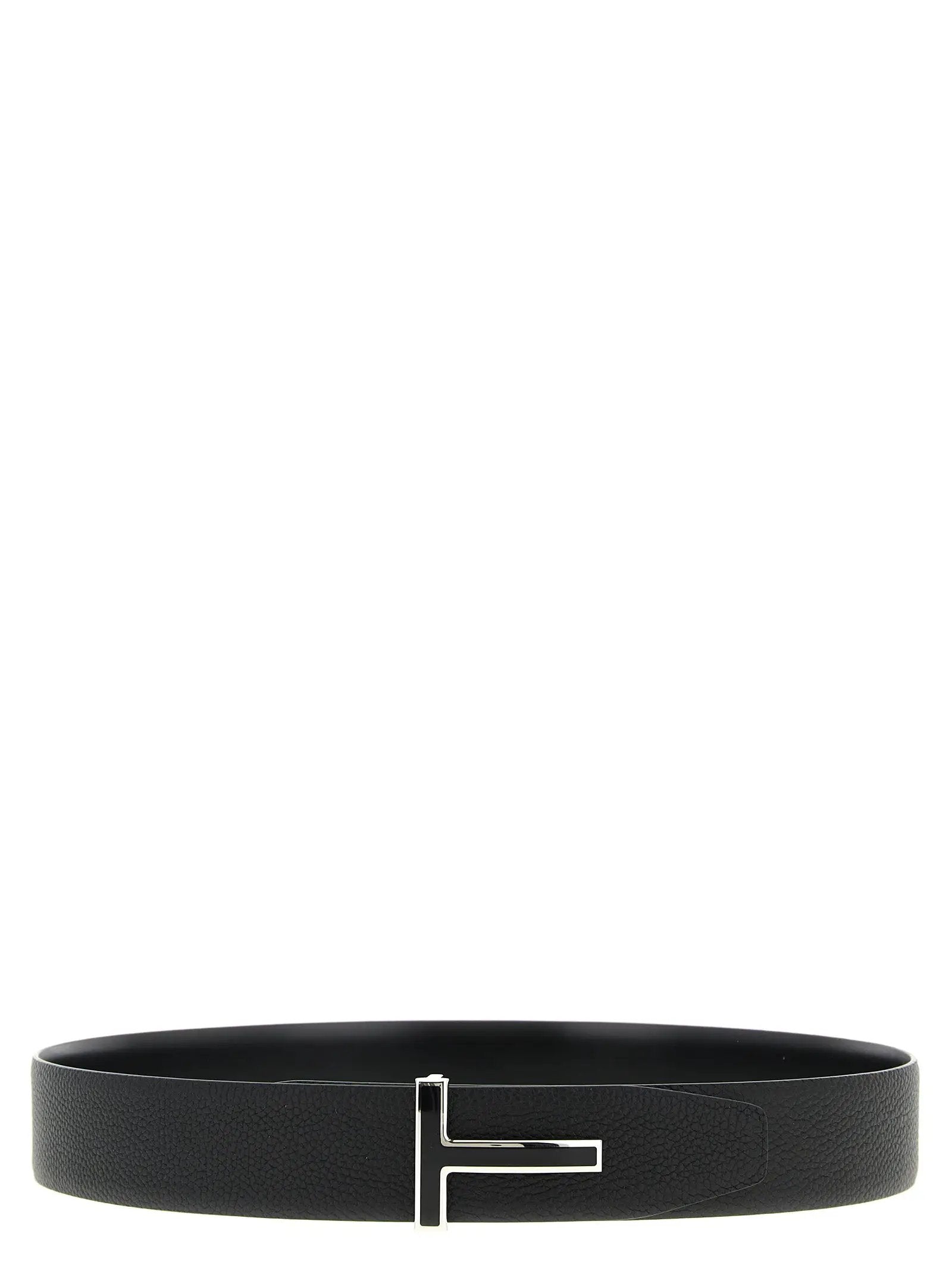 Tom Ford Black Calfskin Regular Belt