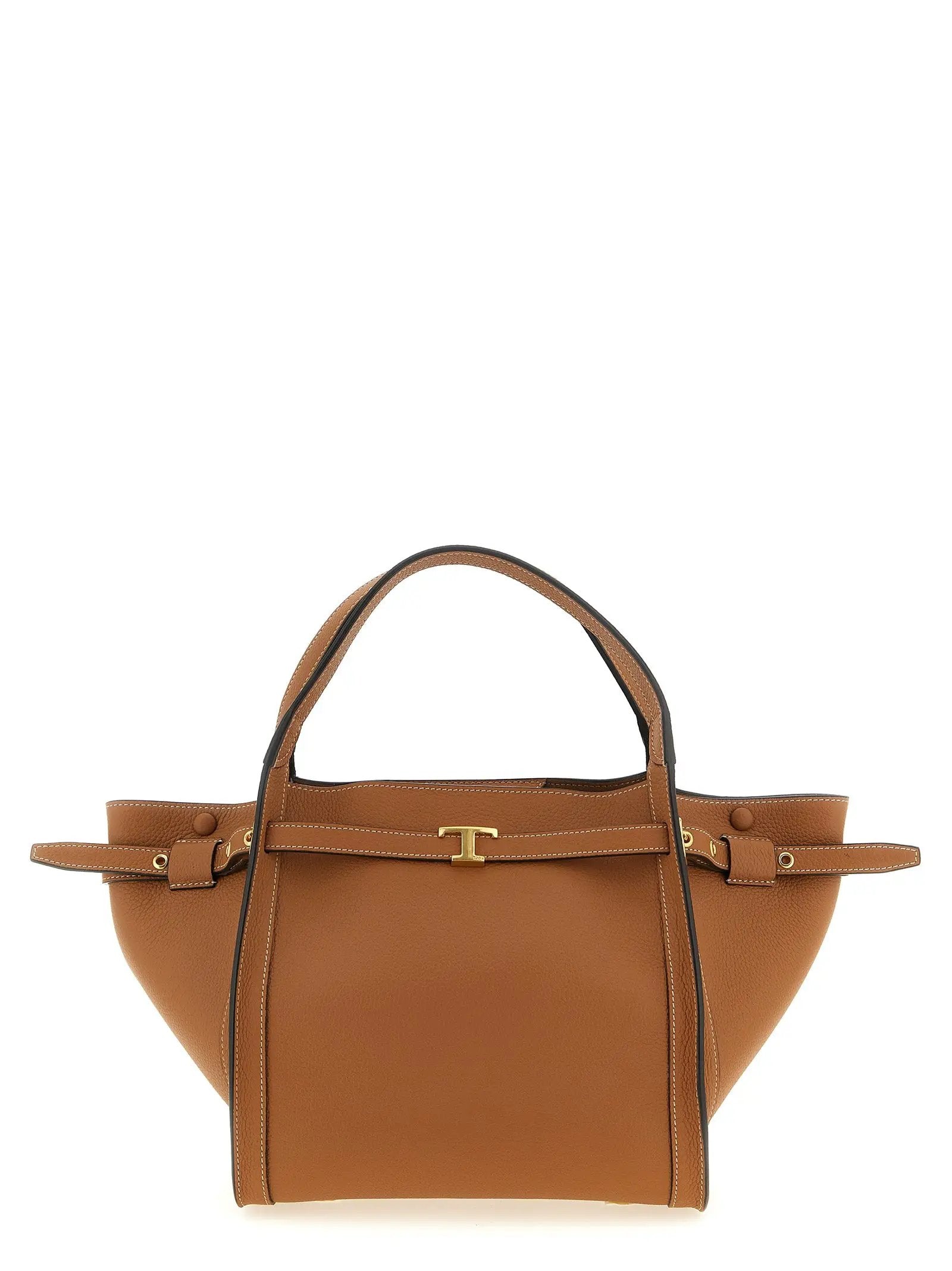 Tod's Brown Calfskin Tote Bag