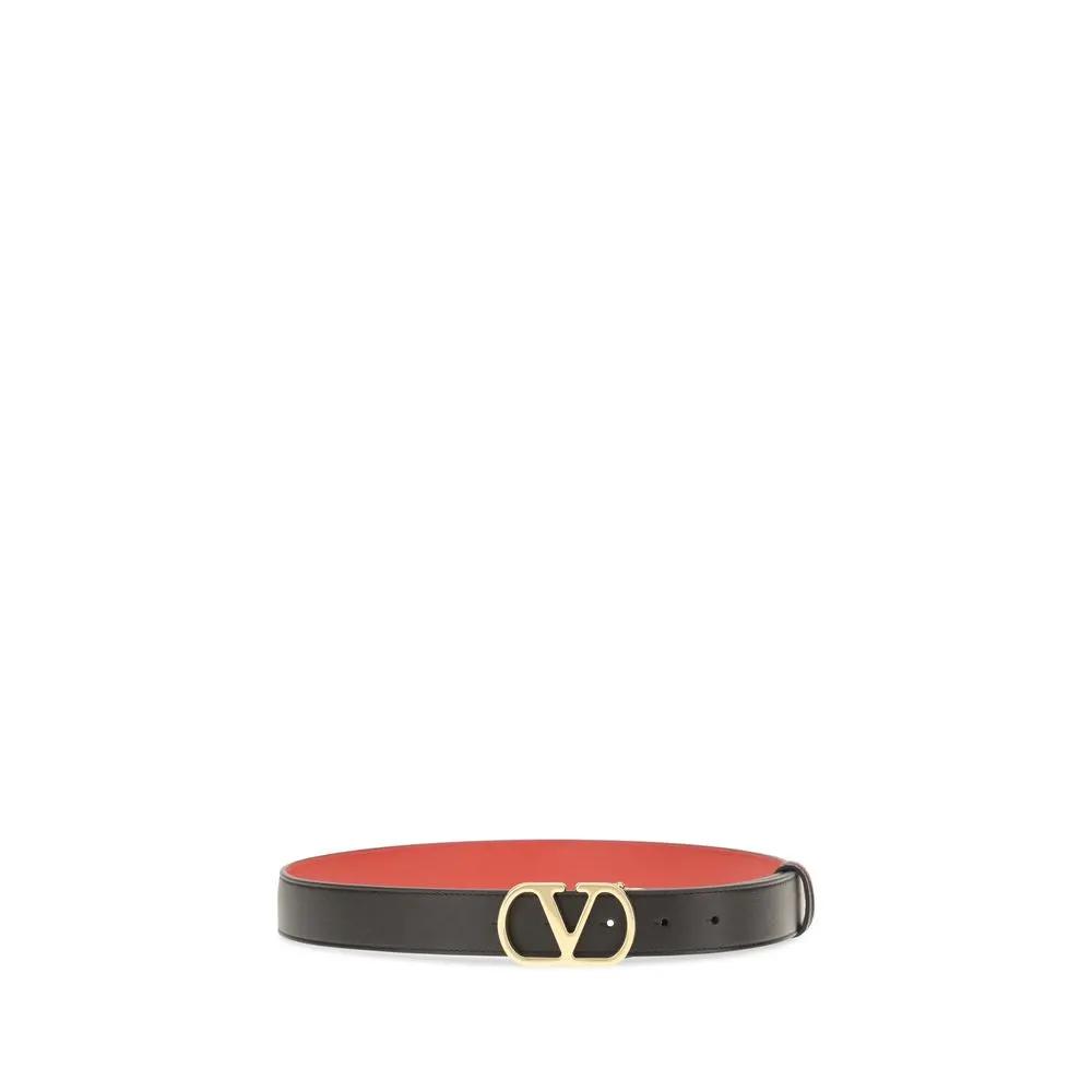 Valentino Garavani Black Calfskin Belt