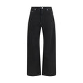 Haikure Black Cotton Straight-Leg Jeans