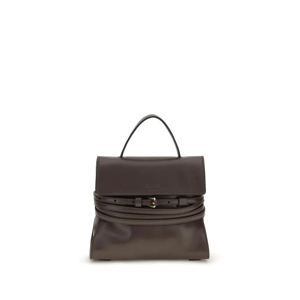 Moschino Brown Goatskin Handbag