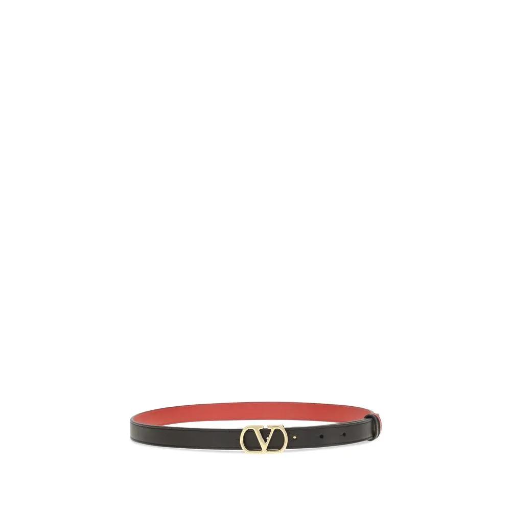 Valentino Garavani Black Calfskin Belt