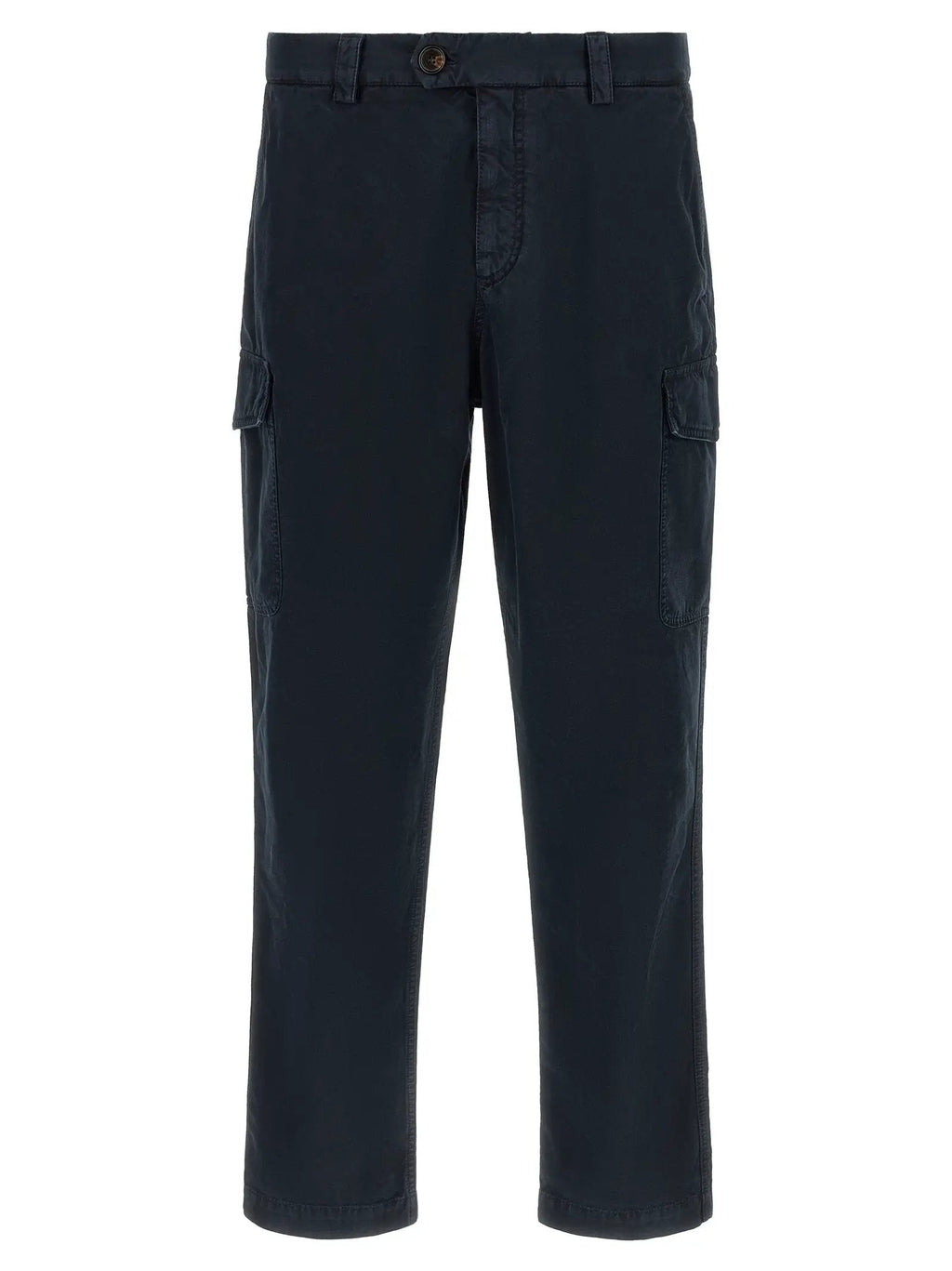 Brunello Cucinelli Blue Cotton Cargo Pants