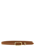 Fendi Brown Calfskin Leather Regular Belt