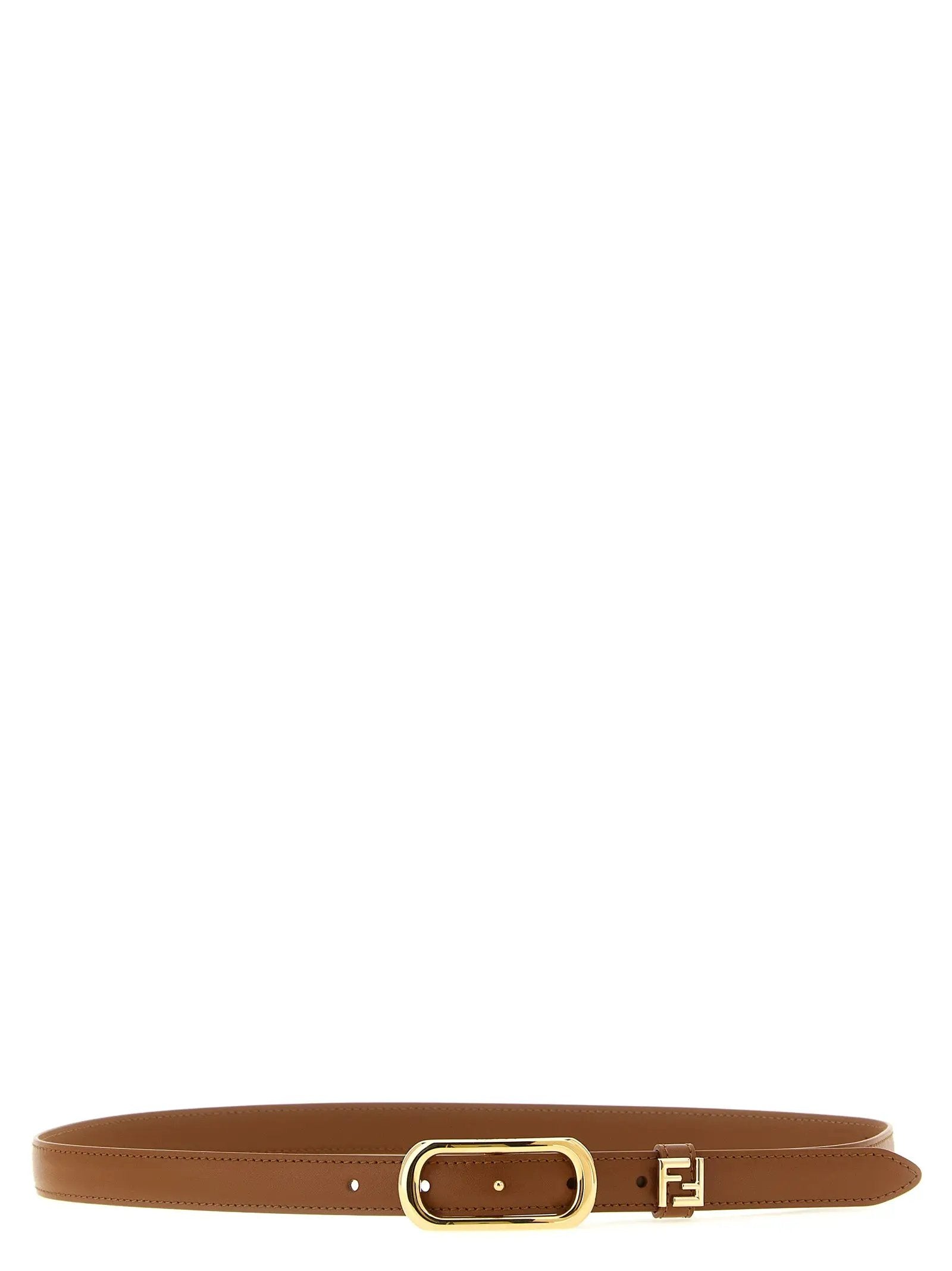Fendi Brown Calfskin Leather Regular Belt