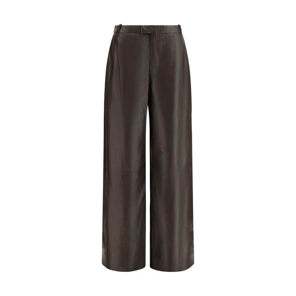 Arma Brown Leather Pants