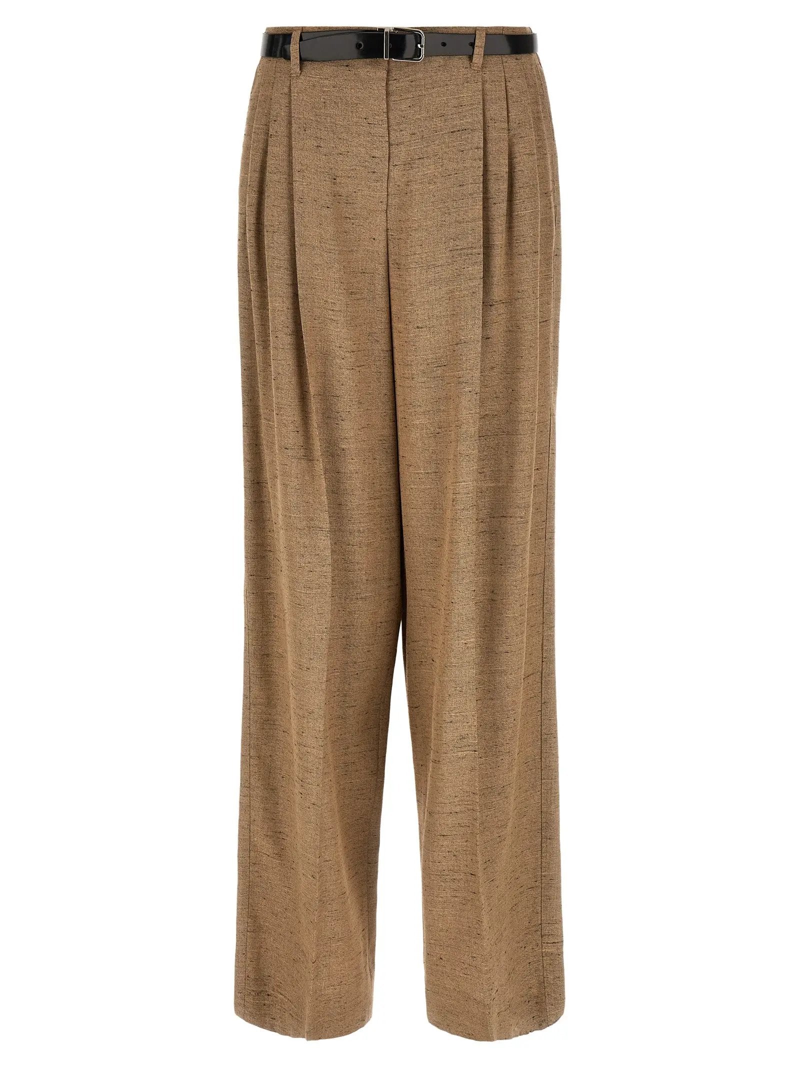 Dolce & Gabbana Beige Viscose Casual Pants