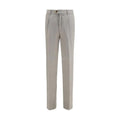 Brunello Cucinelli Gray Linen Casual Pants