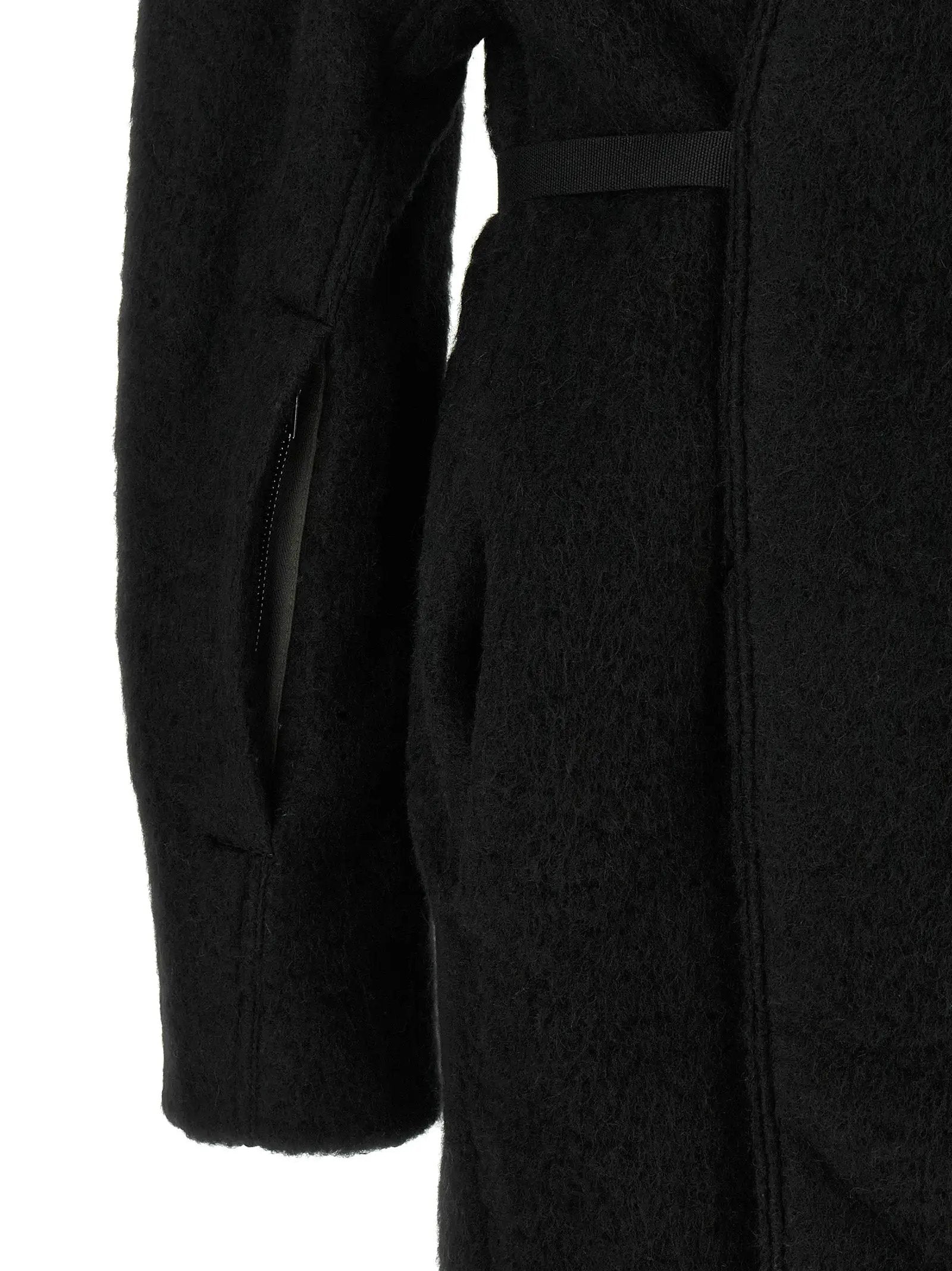 Rick Owens Black Marabou Coat
