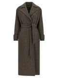 Kiton Brown Virgin Wool Coat