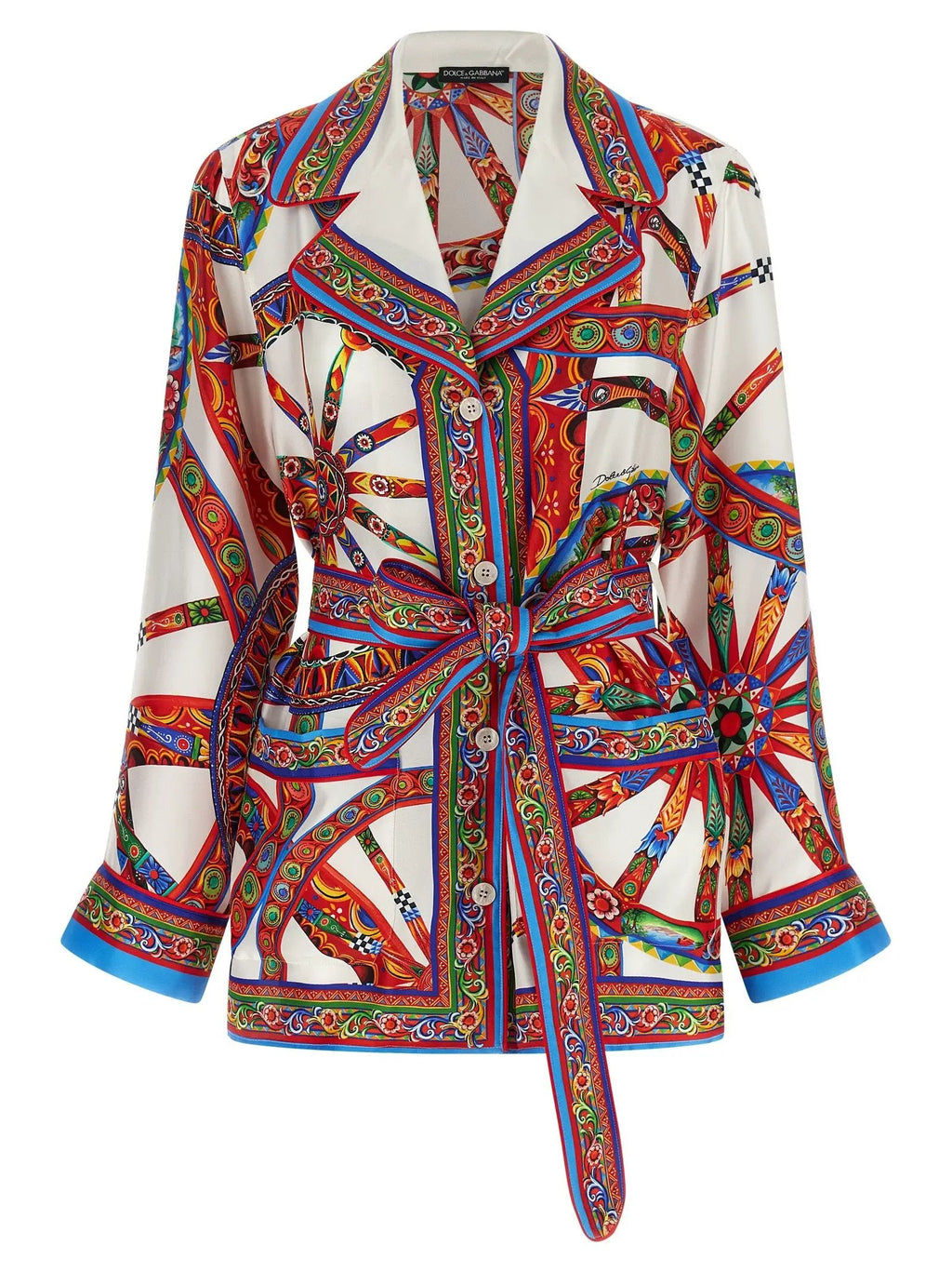 Dolce & Gabbana Multicolor Silk Blouse