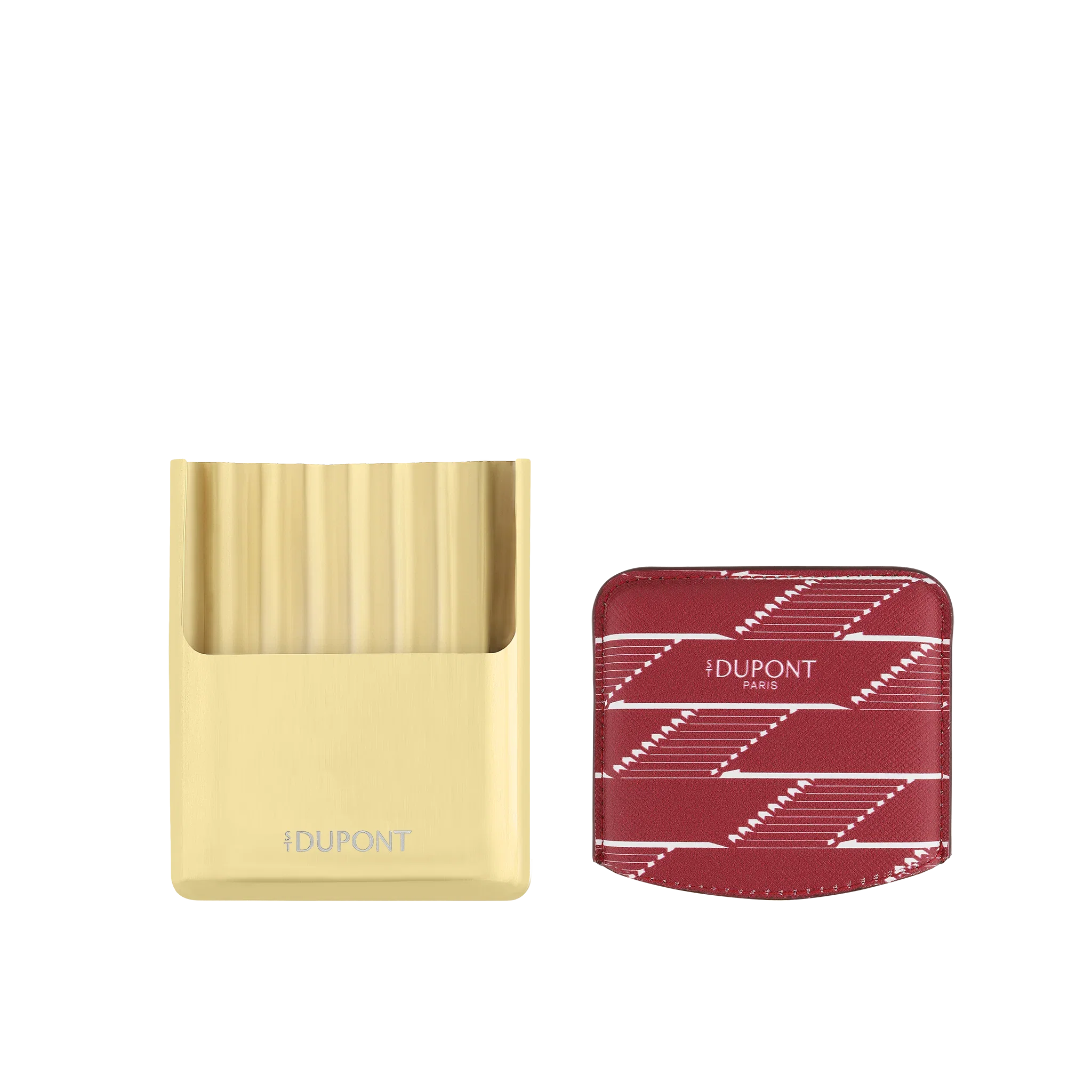 S.T. DUPONT Monogram 1872 Burgundy Coated Canvas Cigarette Case/Étui Cigarette 183178