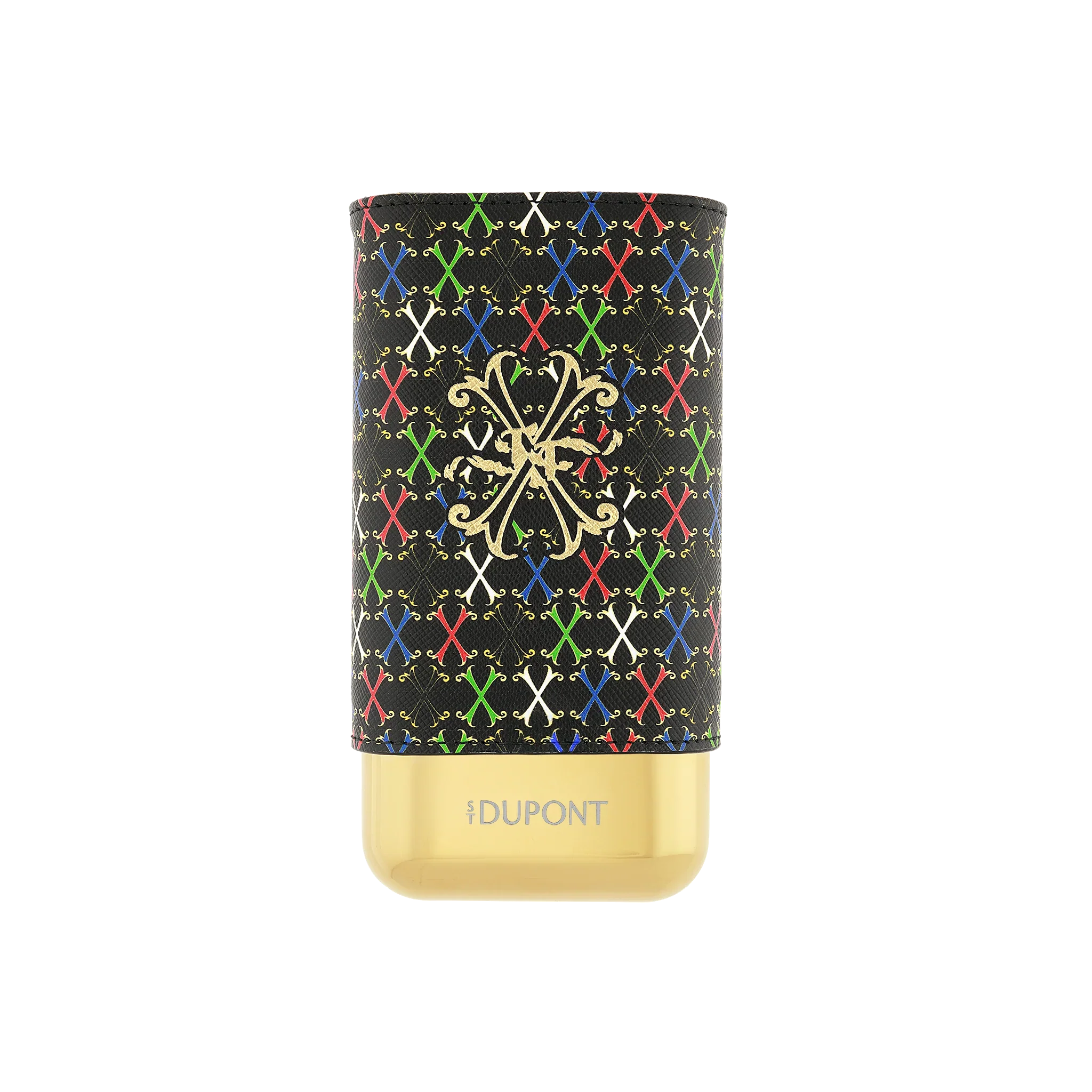 S.T. Dupont Multicolour Leather 3 Cigar Case/Étui 183460