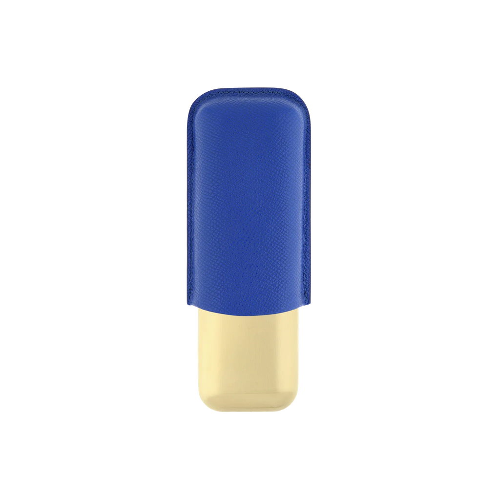 S.T. DUPONT 2 Cigar Case Golden Koi Fish Blue 183497