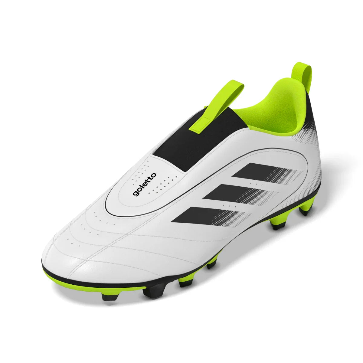 adidas Youth Goletto IX Firm/Multi-Ground Laceless Soccer Cleats