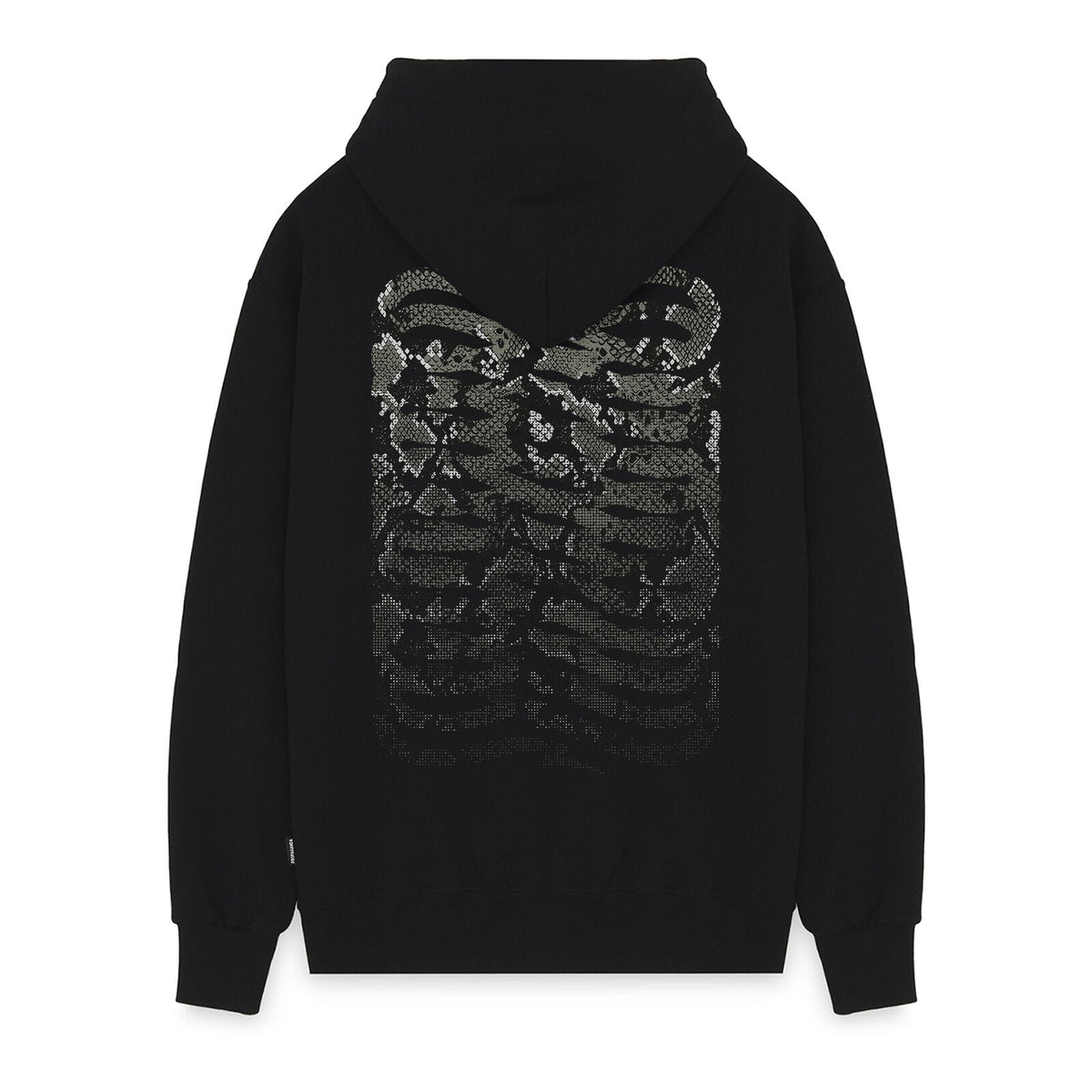 PROPAGANDA Felpa con cappuccio Ribs Python art. 26SSPRFE554 col. BLACK