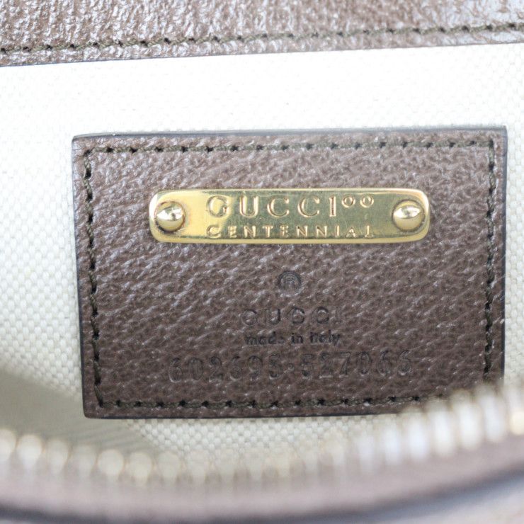 Gucci Belt Bag Waist Calf Leather Brown Multicolor Gold Hardware