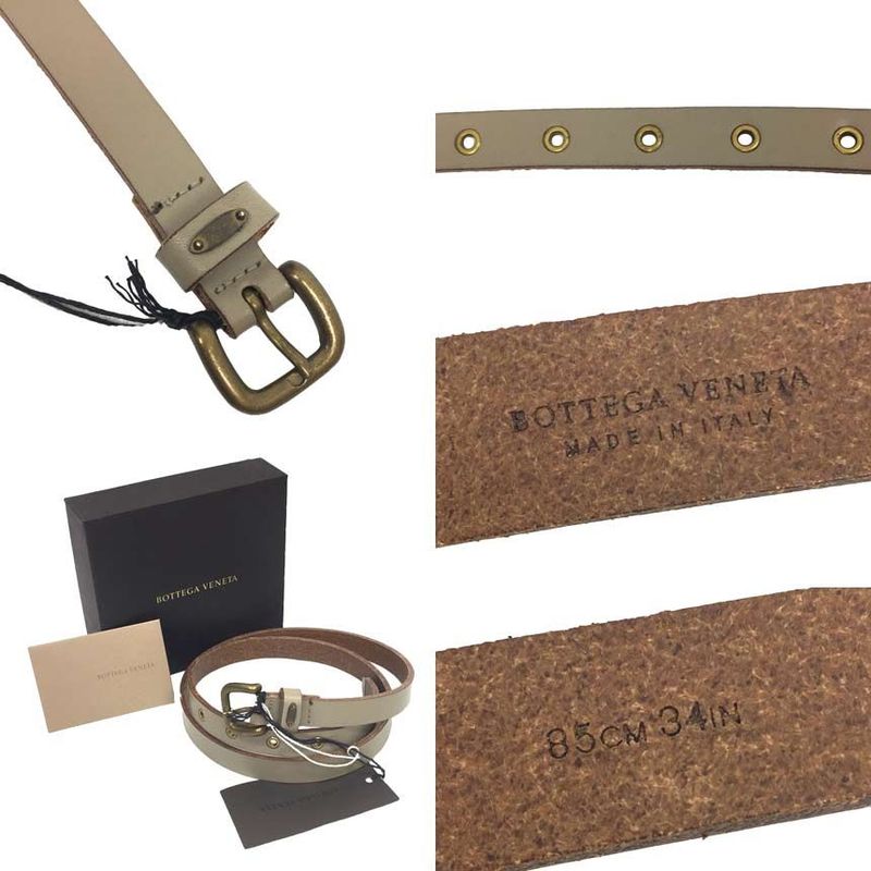 Bottega Veneta Leather Belt 85 34 In Aq7084