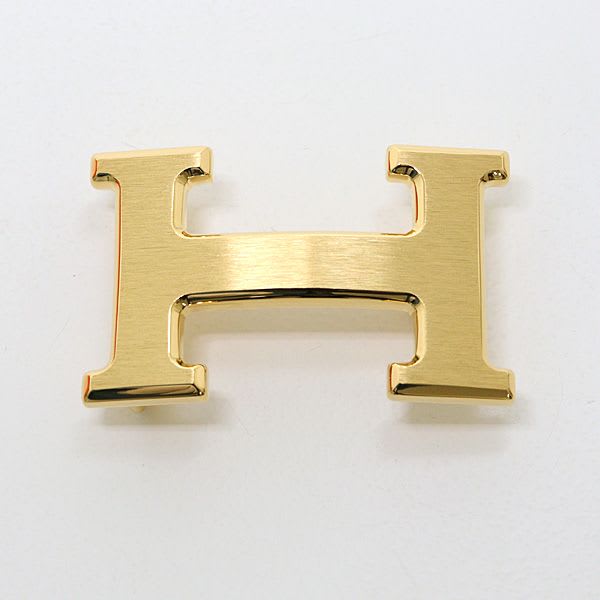 Hermes Belt Buckle H & Leather 32 Box Calf 135 Vaux Togo Black Ethane