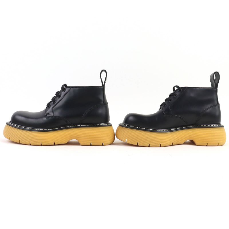 Bottega Veneta 23 SS Leather Bounce Boots Ankle Black 37