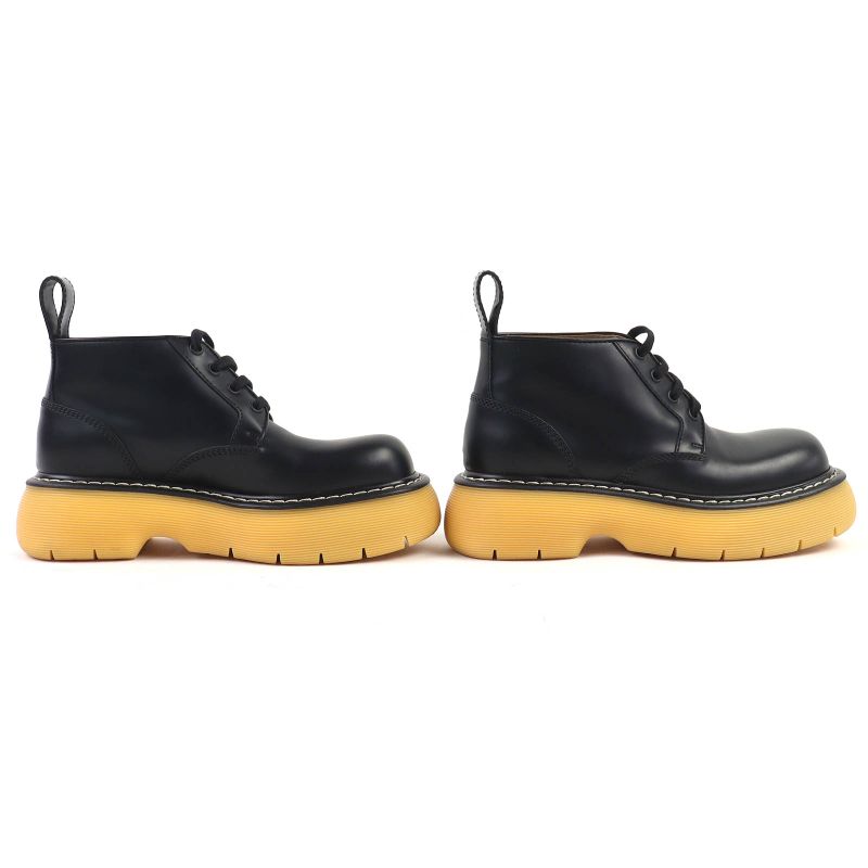 Bottega Veneta 23 SS Leather Bounce Boots Ankle Black 37