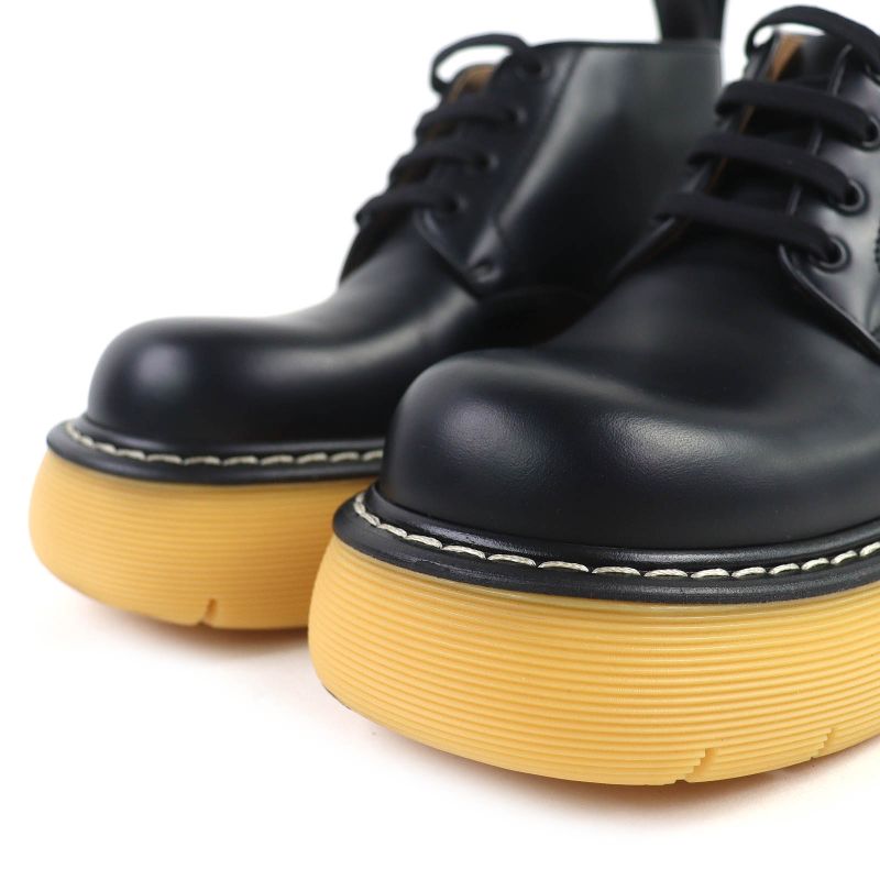 Bottega Veneta 23 SS Leather Bounce Boots Ankle Black 37