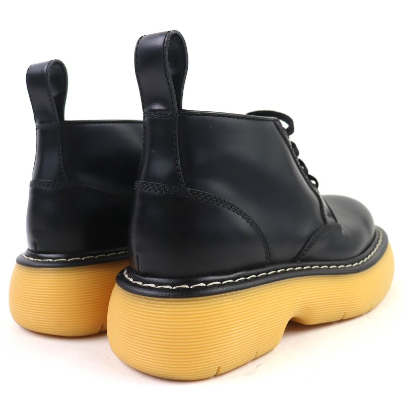 Bottega Veneta 23 SS Leather Bounce Boots Ankle Black 37