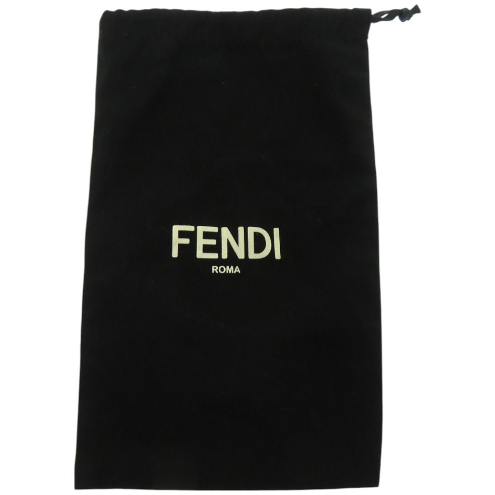 Fendi Pocket Charm Belt Bag Leather Black Red