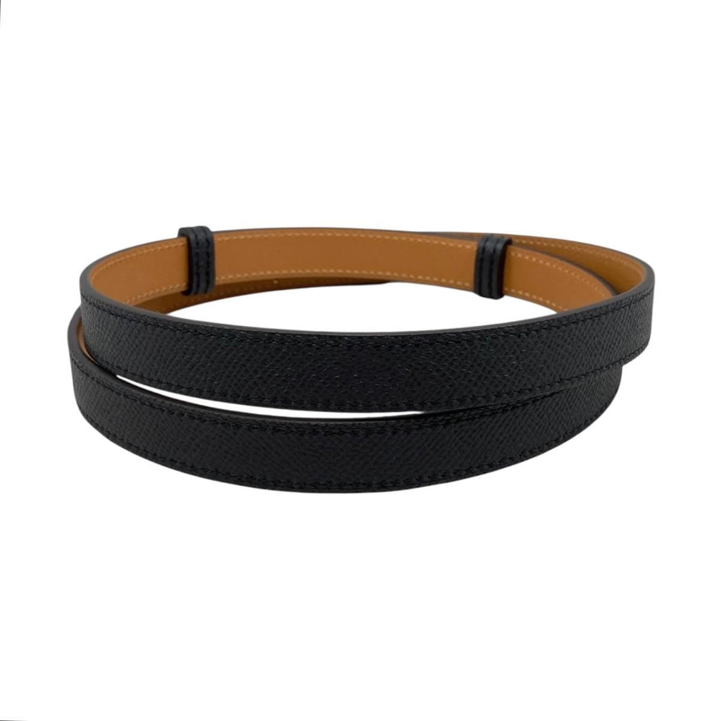 Hermes Belt Kelly 18 89 Epsom Buckle Noir Black
