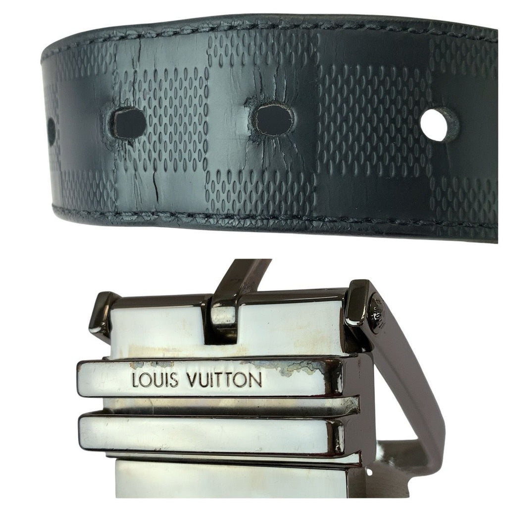 Louis Vuitton Damier Infini Boston Belt 36 Inches Black
