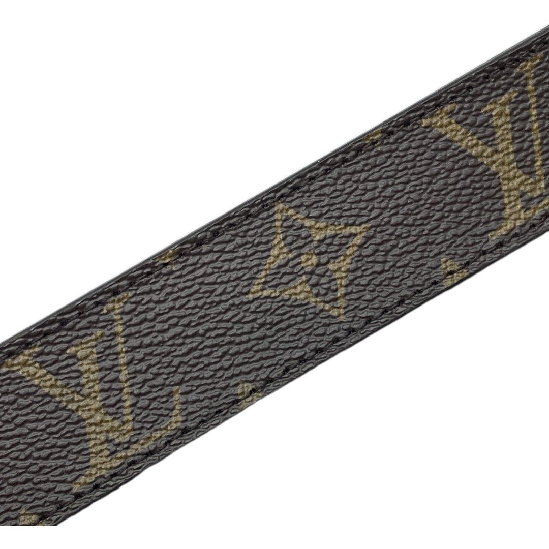 Louis Vuitton Belt Ceinture Monogram Canvas Brown Gold