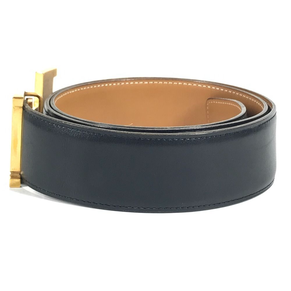 Hermes Belt Hhardware Big Logo Constance Leather Black