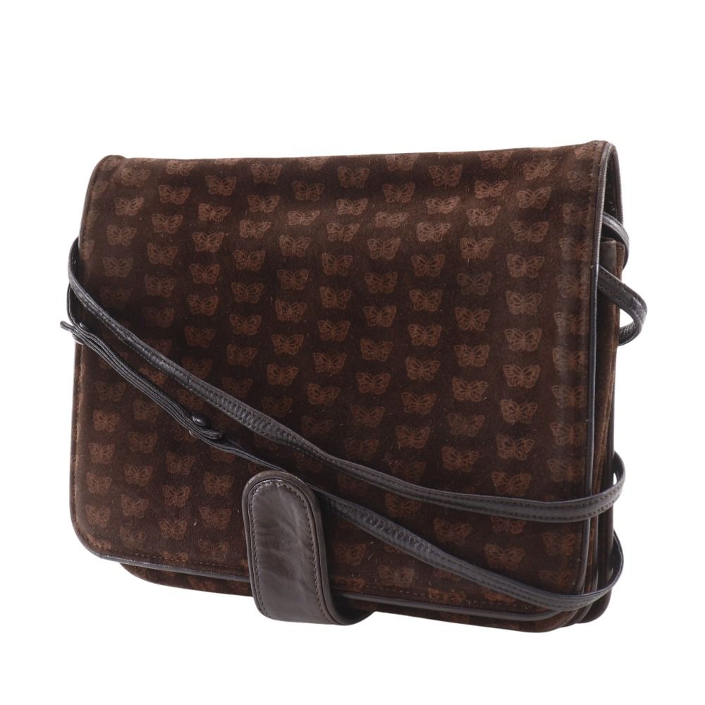 Bottega Veneta 3Way Shoulder Butterfly Pattern Suede Brown Tote Bag