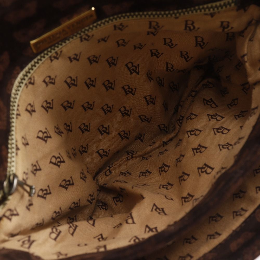 Bottega Veneta 3Way Shoulder Butterfly Pattern Suede Brown Tote Bag