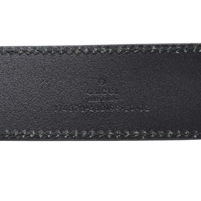 Gucci Interlocking Belt 32 Black Leather