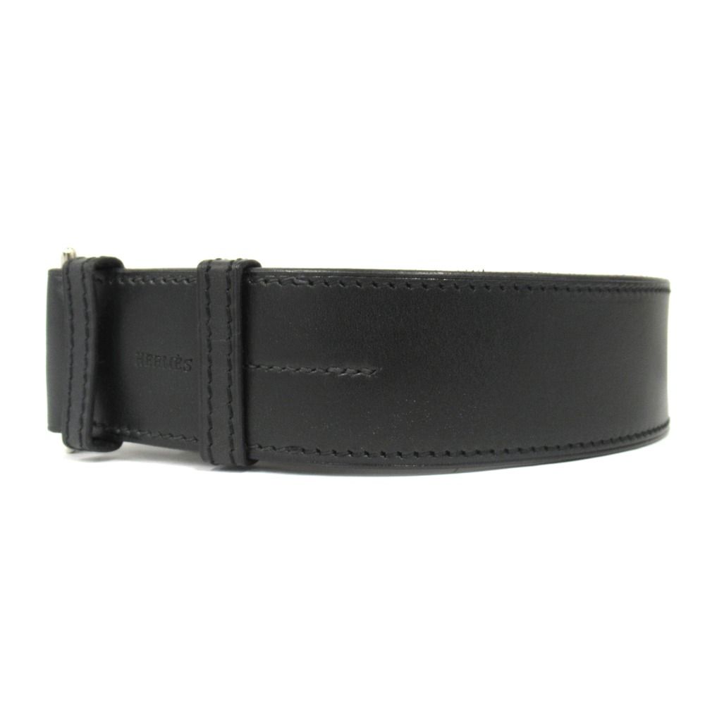 Hermes Martin Margiela Era Etriviere Leather Wide Belt 70 Black