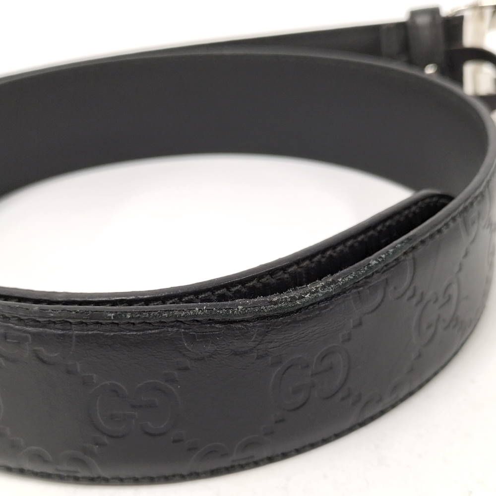 Gucci Interlocking Belt Leather Black