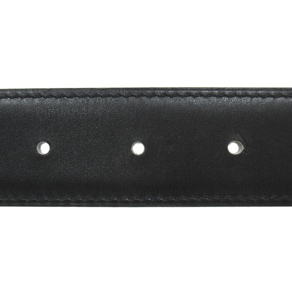 Hermes Buckle Reversible Belt Box Calfskin Leather 70 Black Beige