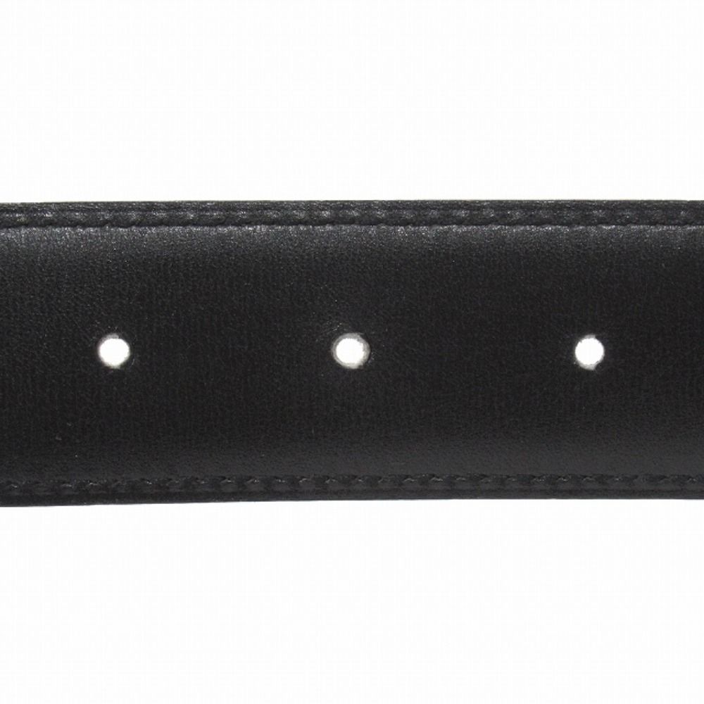 Hermes Buckle Reversible Belt Leather Constance Gold Vintage 70 Gray Black