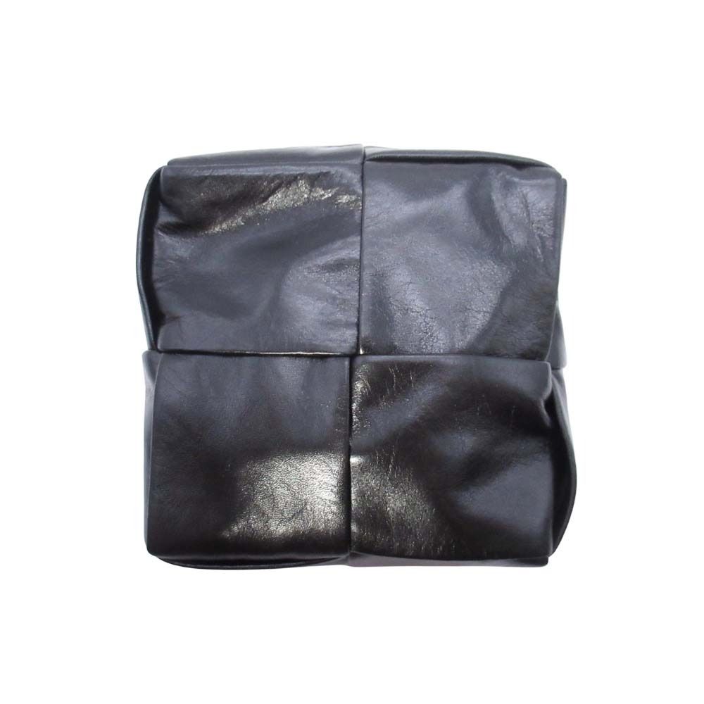 Bottega Veneta Maxi Intrecciato Leather Cassette Belt Pochette Pouch 95 Black