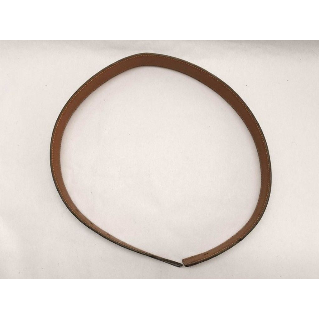 Hermes Belt Black Brown Leather