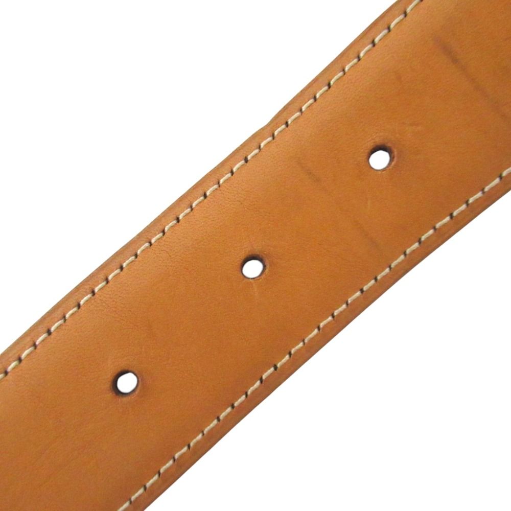 Hermes Constance Hmartelee Giboshi Reversible Belt 80 Brown Beige Silver