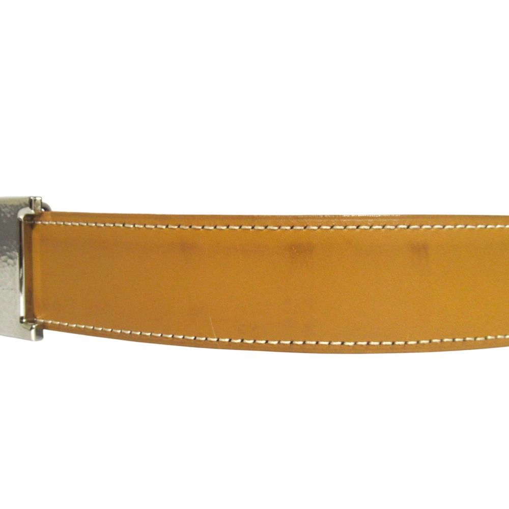 Hermes Constance Hmartelee Giboshi Reversible Belt 80 Brown Beige Silver